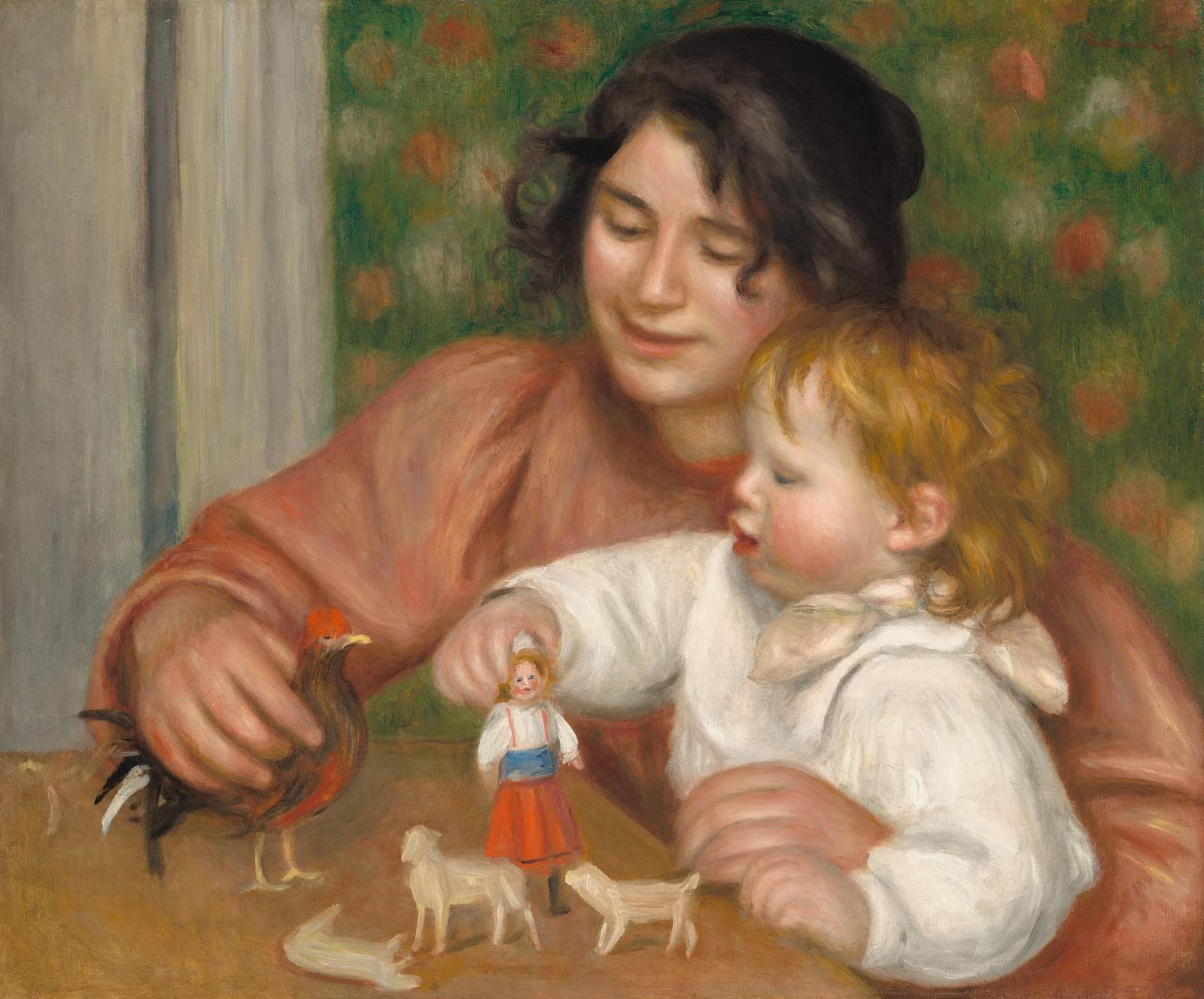 Mother & Child Playing with Toys Wall Art