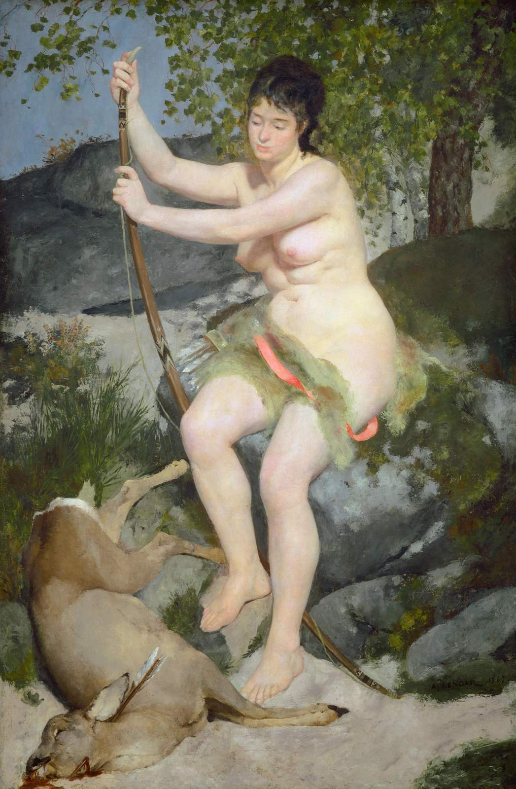 Diana the Huntress Elegant Wall Art