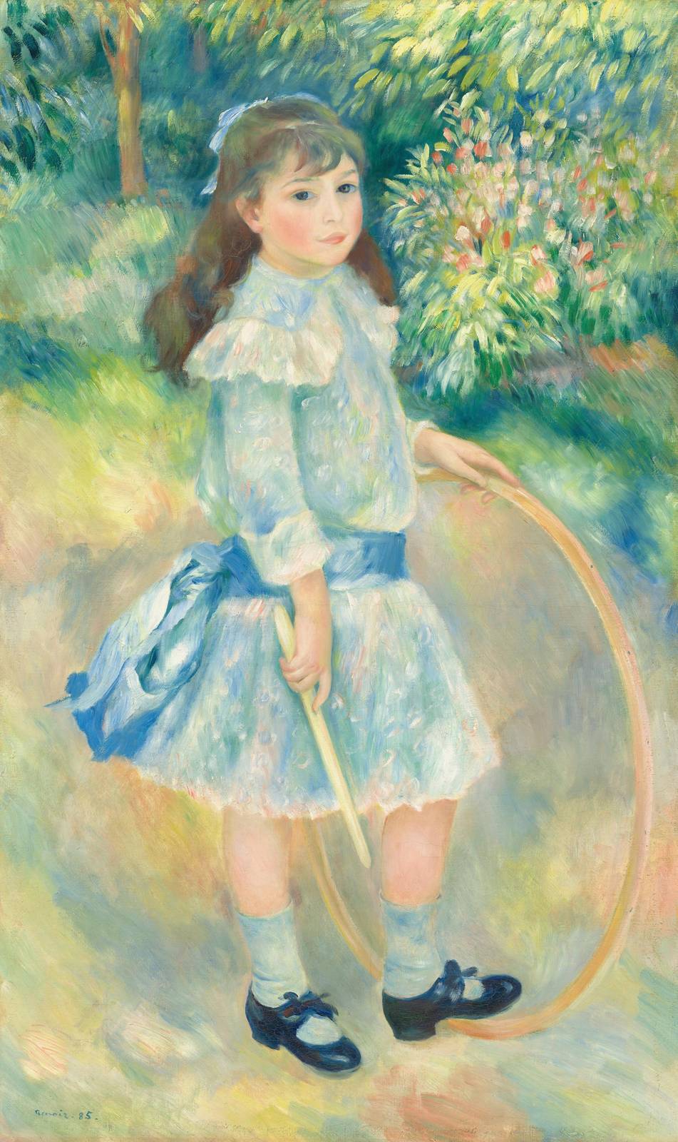 Child with Hoop Impressionist Art Wall Art