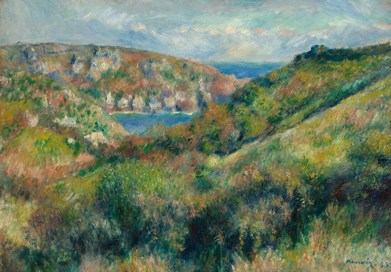Impressionist Coastal Landscape Wall Art