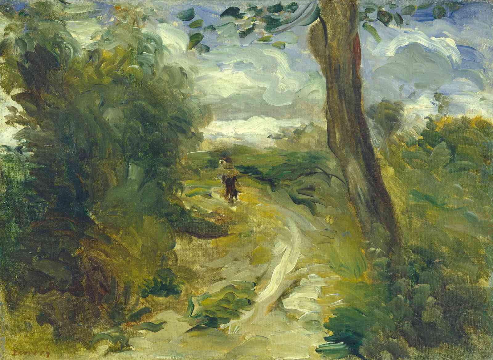 Impressionist Forest Path Wall Art