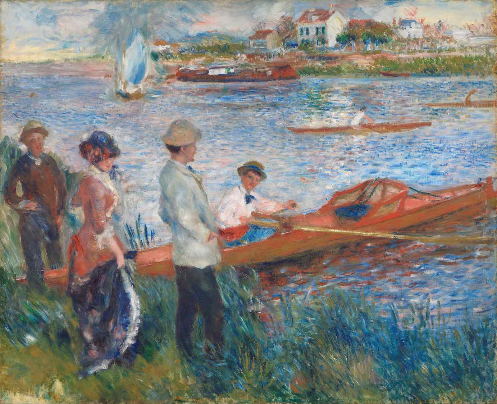 Boating Scene Impressionist Masterpiece Wall Art