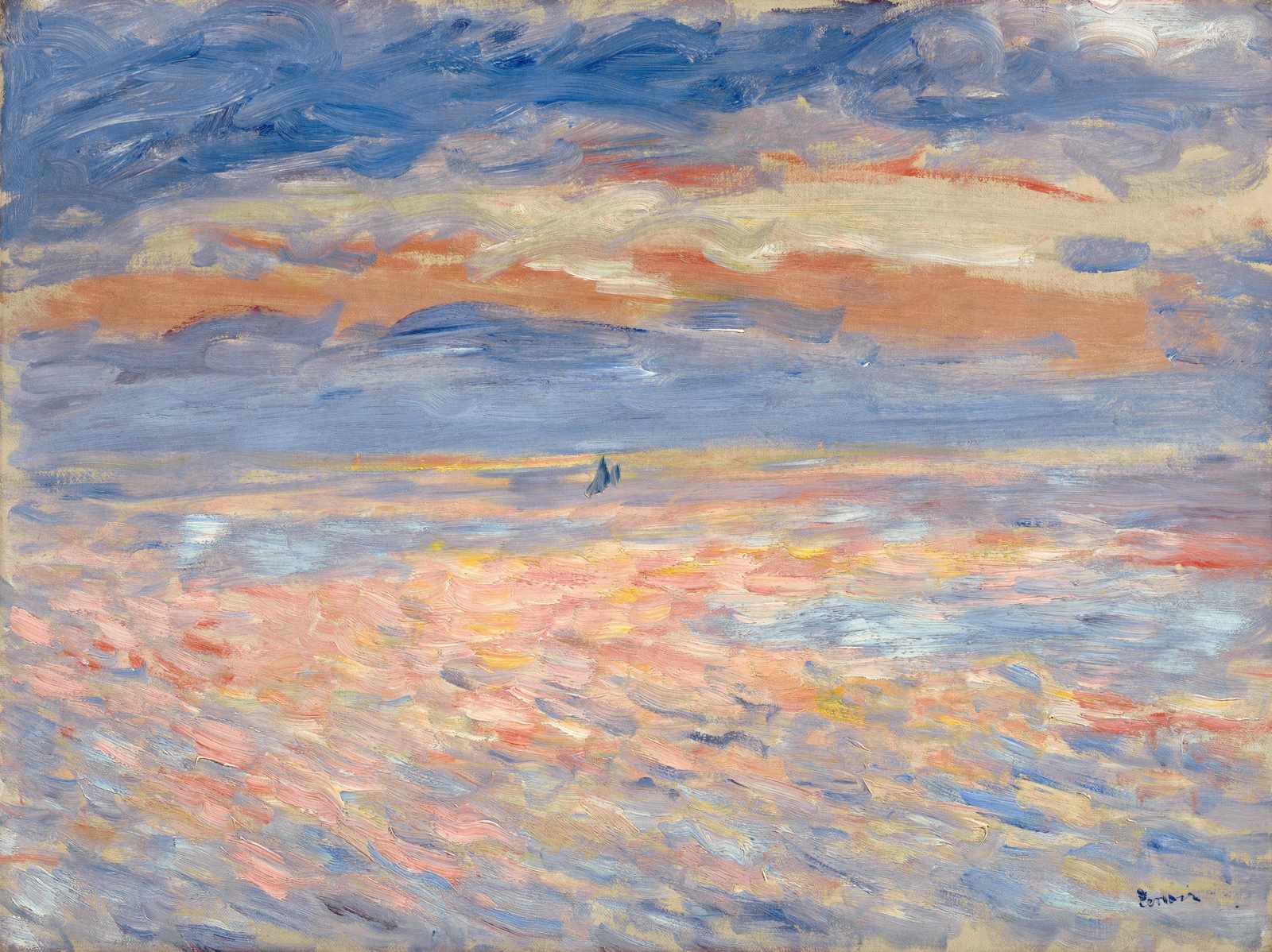 Impressionist Sunset Seascape Wall Art