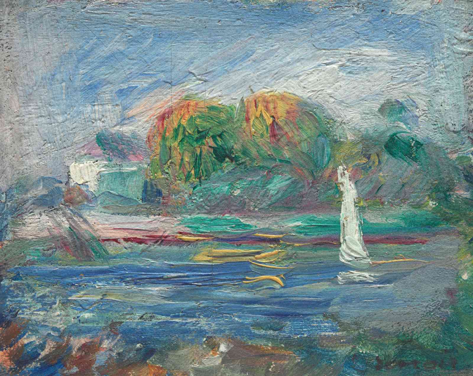 Impressionist Sailboat Serenity Wall Art