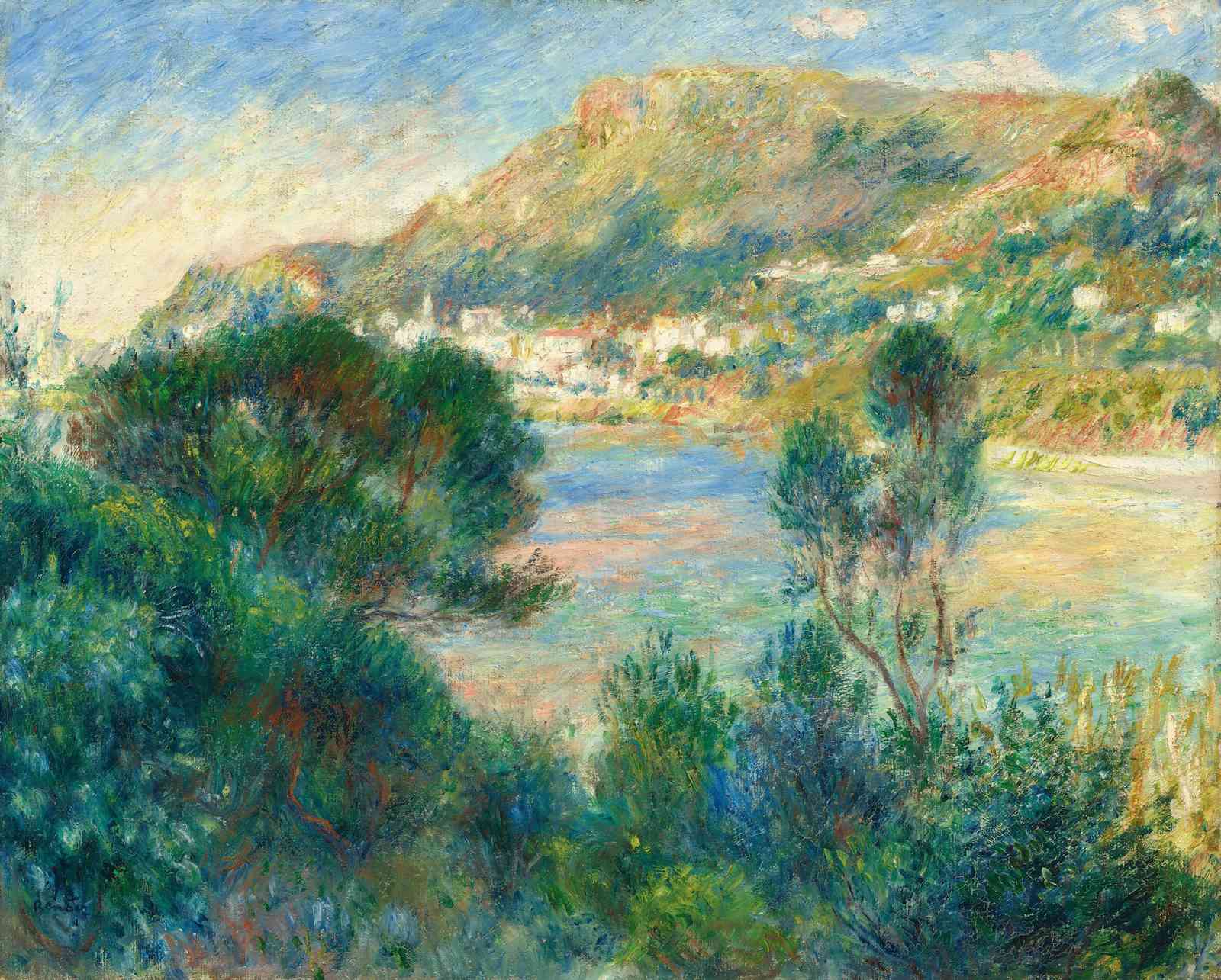 Impressionist Landscape Coastal View Wall Art