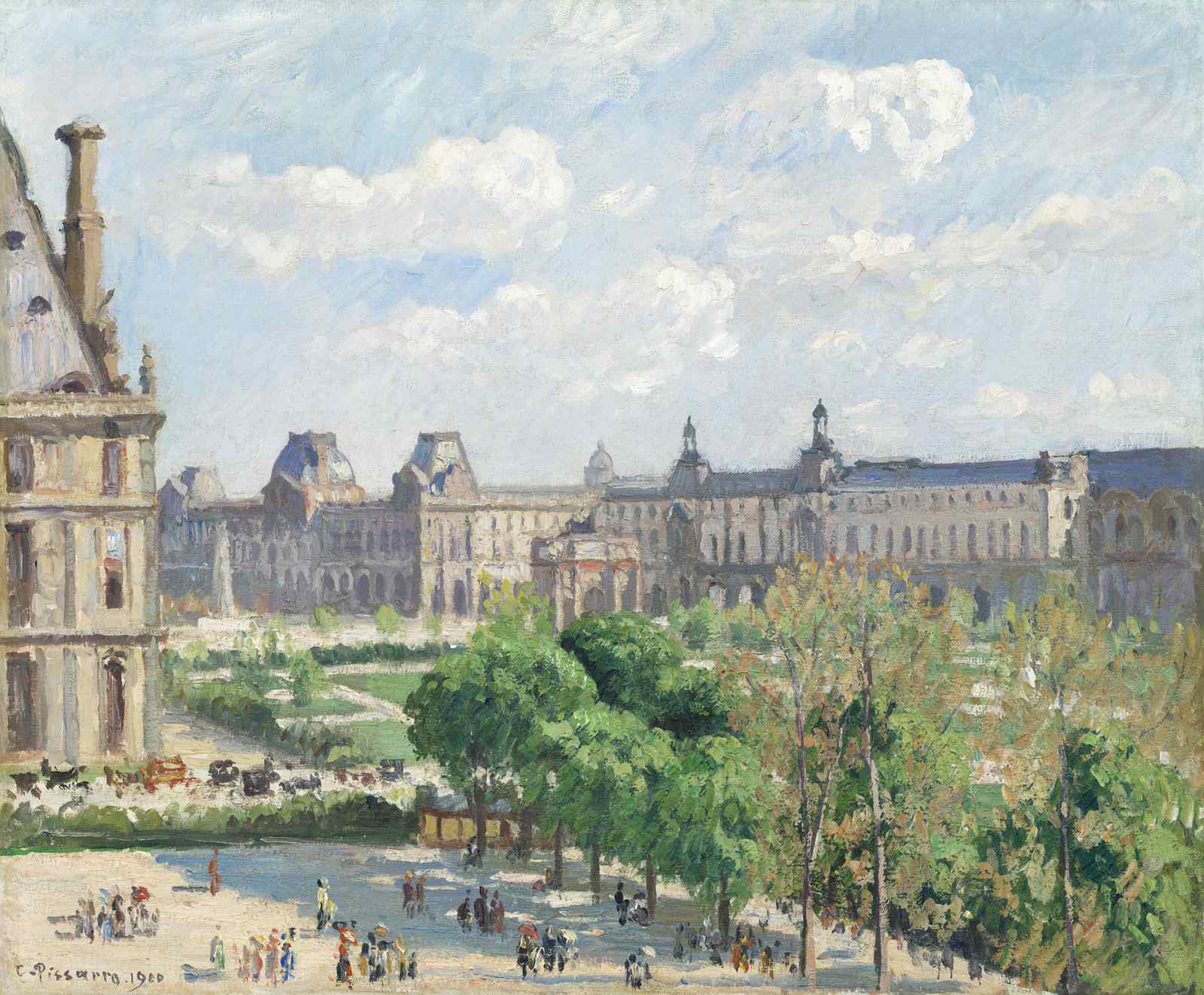 Parisian Park Landscape Impressionist Wall Art