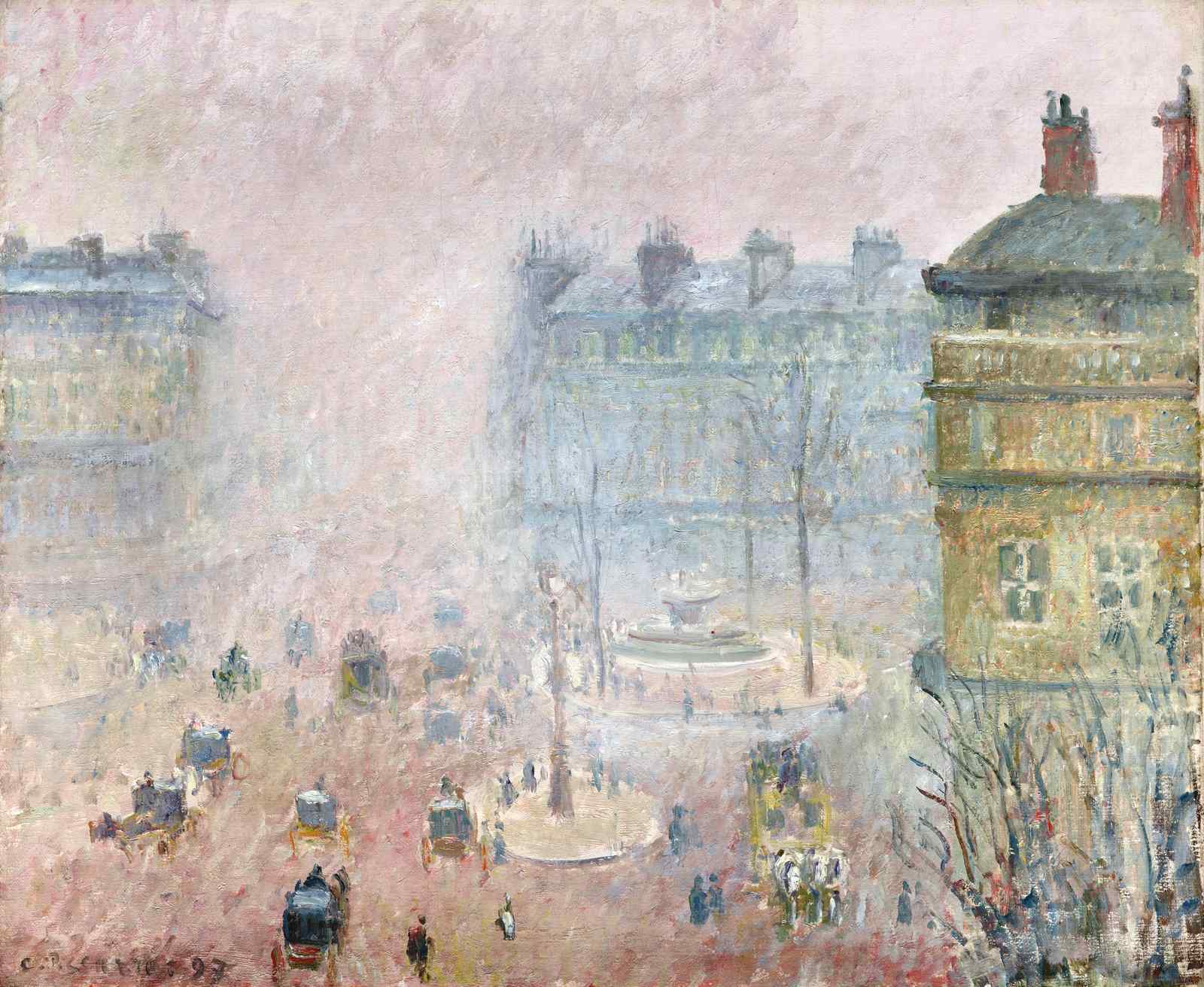 Impressionist Paris Street Scene Wall Art