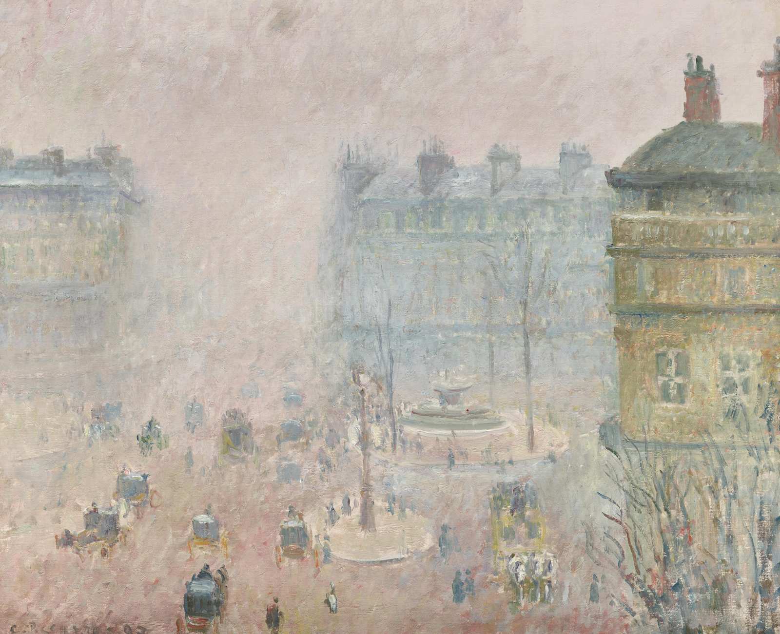 Impressionist Parisian Street Scene Wall Art