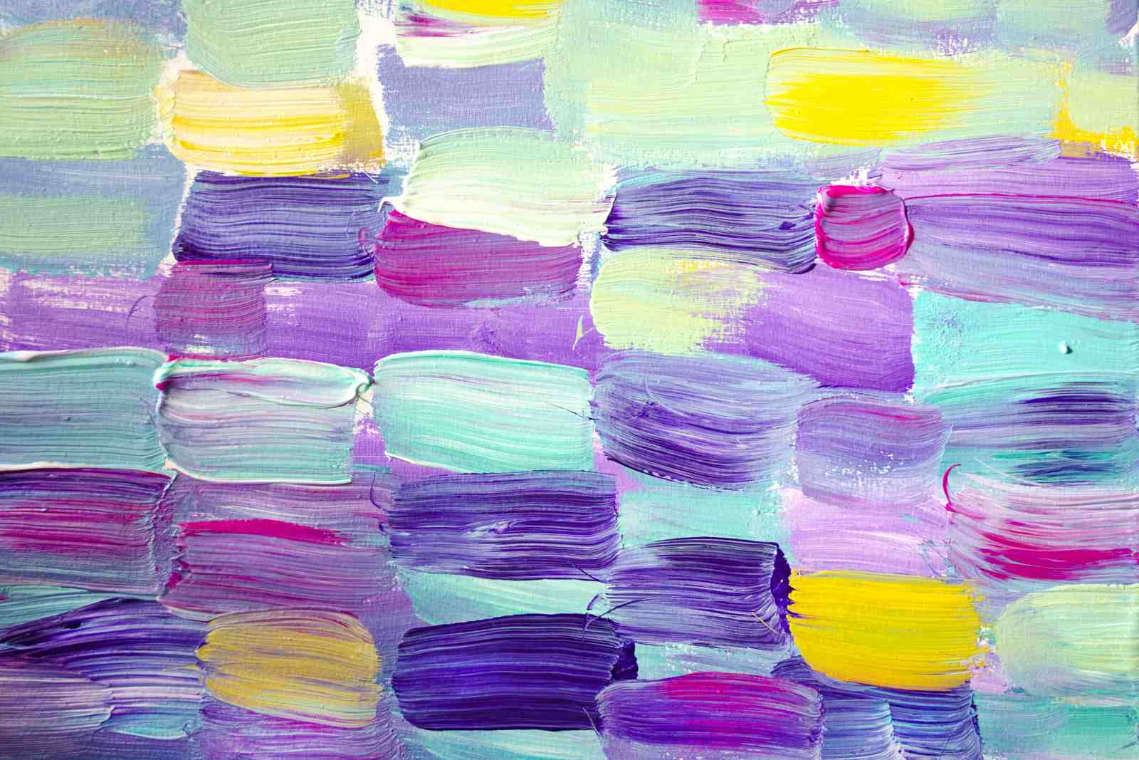 Abstract Purple & Teal Textured Wall Art