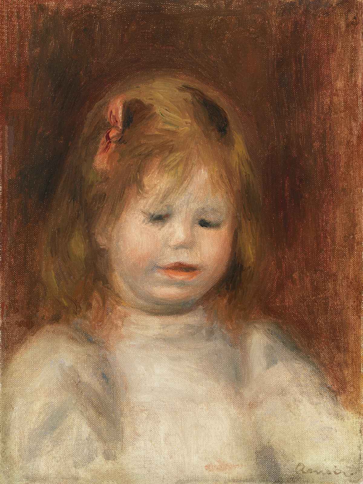 Charming Girl Portrait Impressionist Wall Art