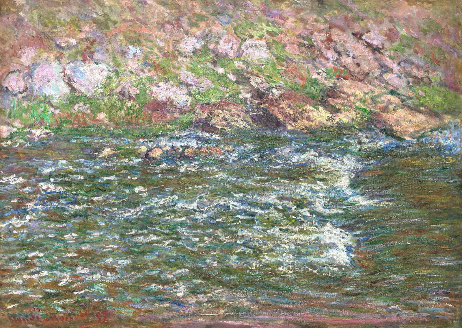 Impressionist River Landscape Wall Art
