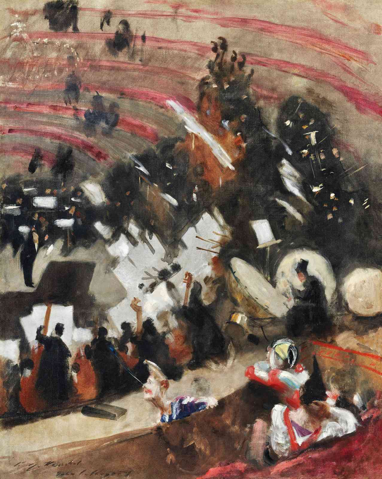 Orchestral Scene Impressionist Wall Art