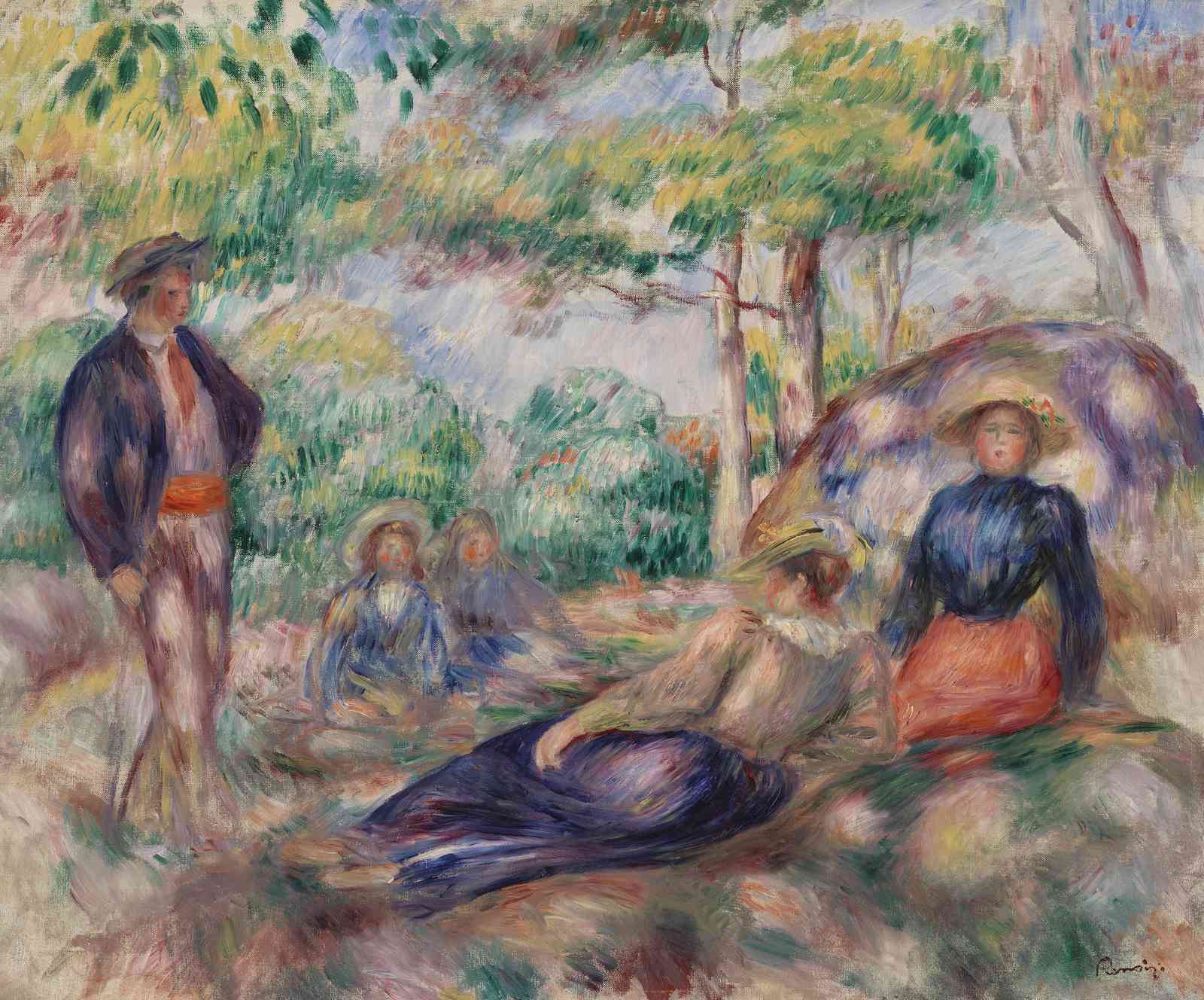 Impressionist Picnic Scene Wall Art