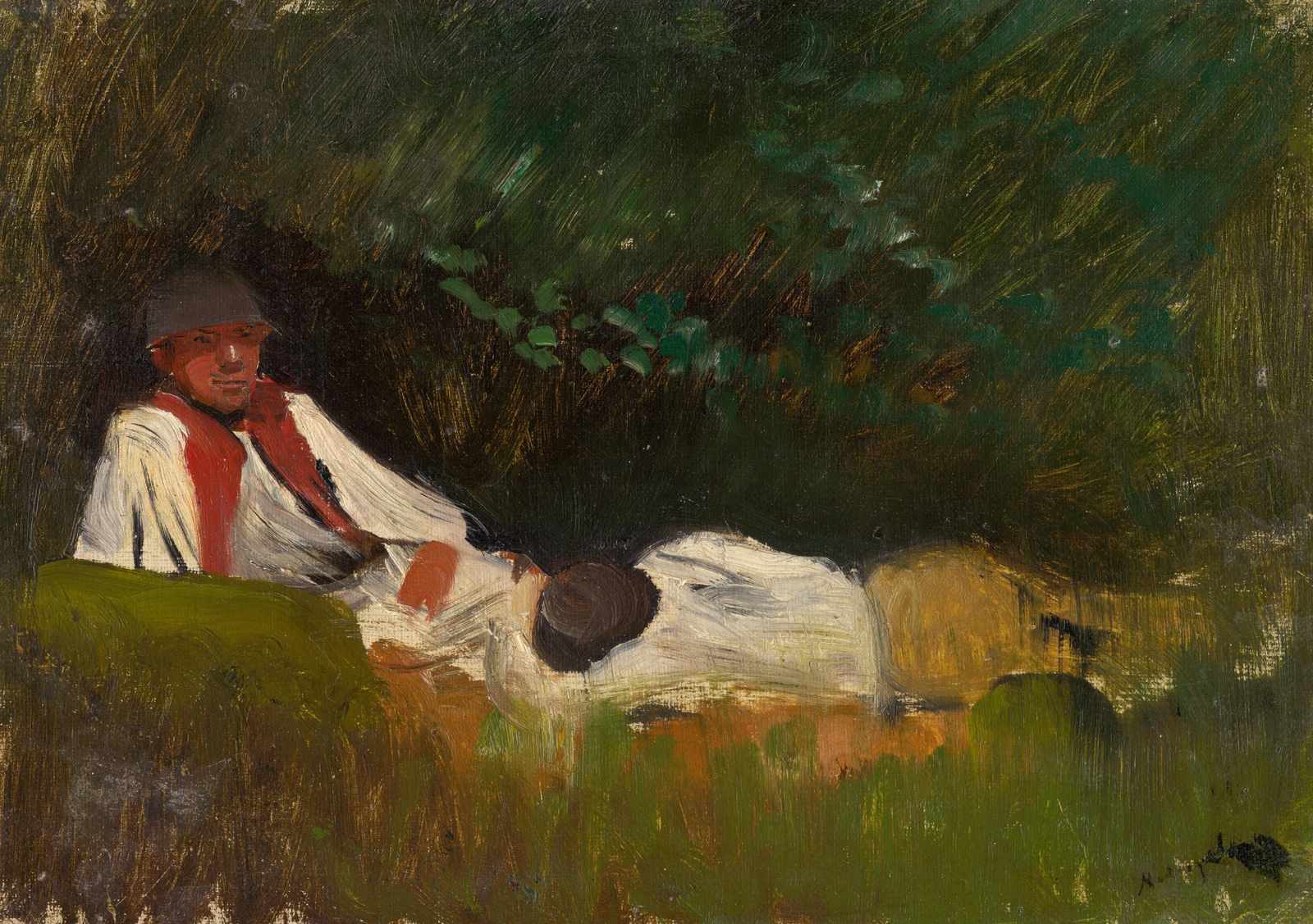 Serene Outdoors: Impressionist Rest Wall Art