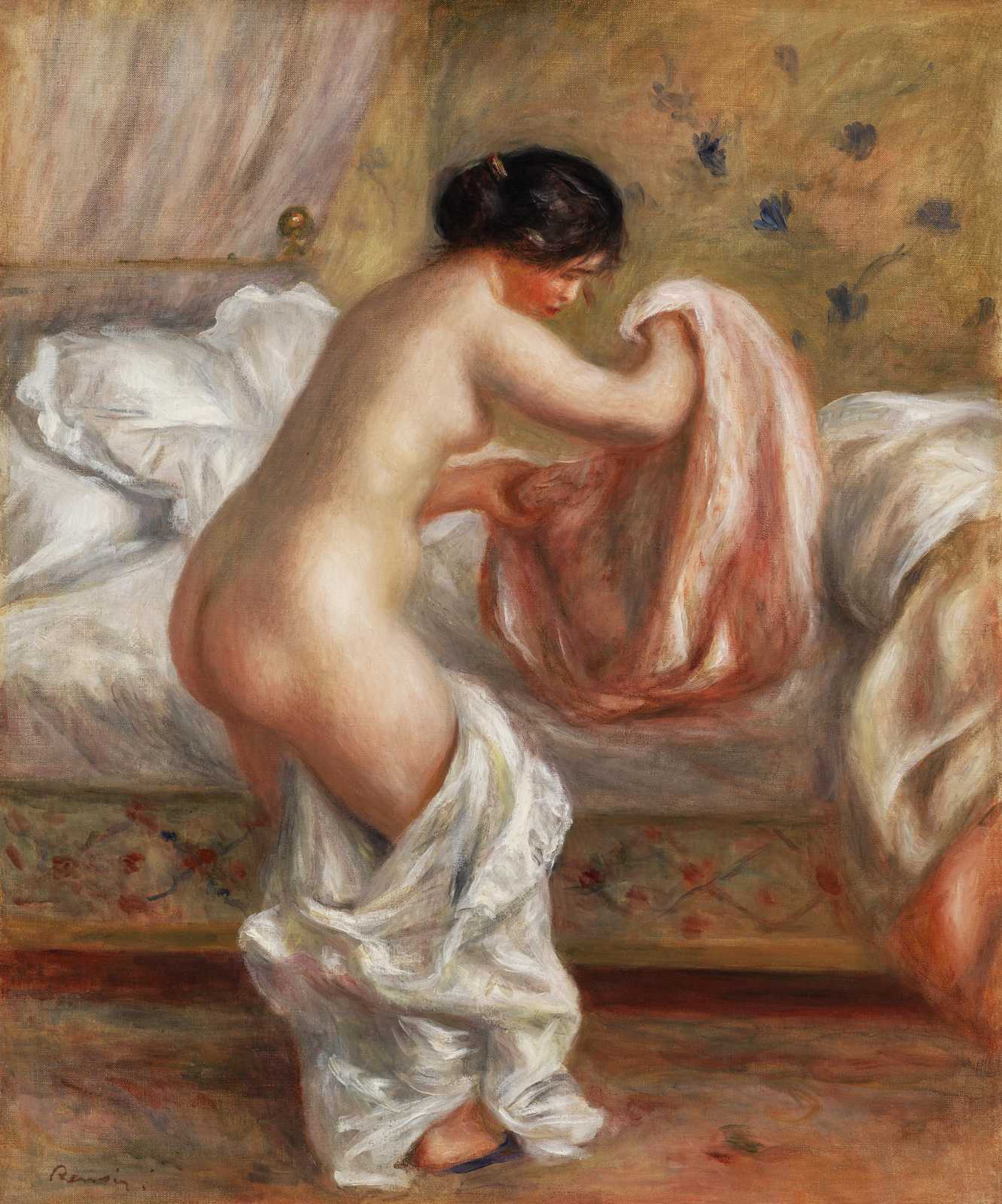 Renoir's Bather Wall Art - Impressionist Art