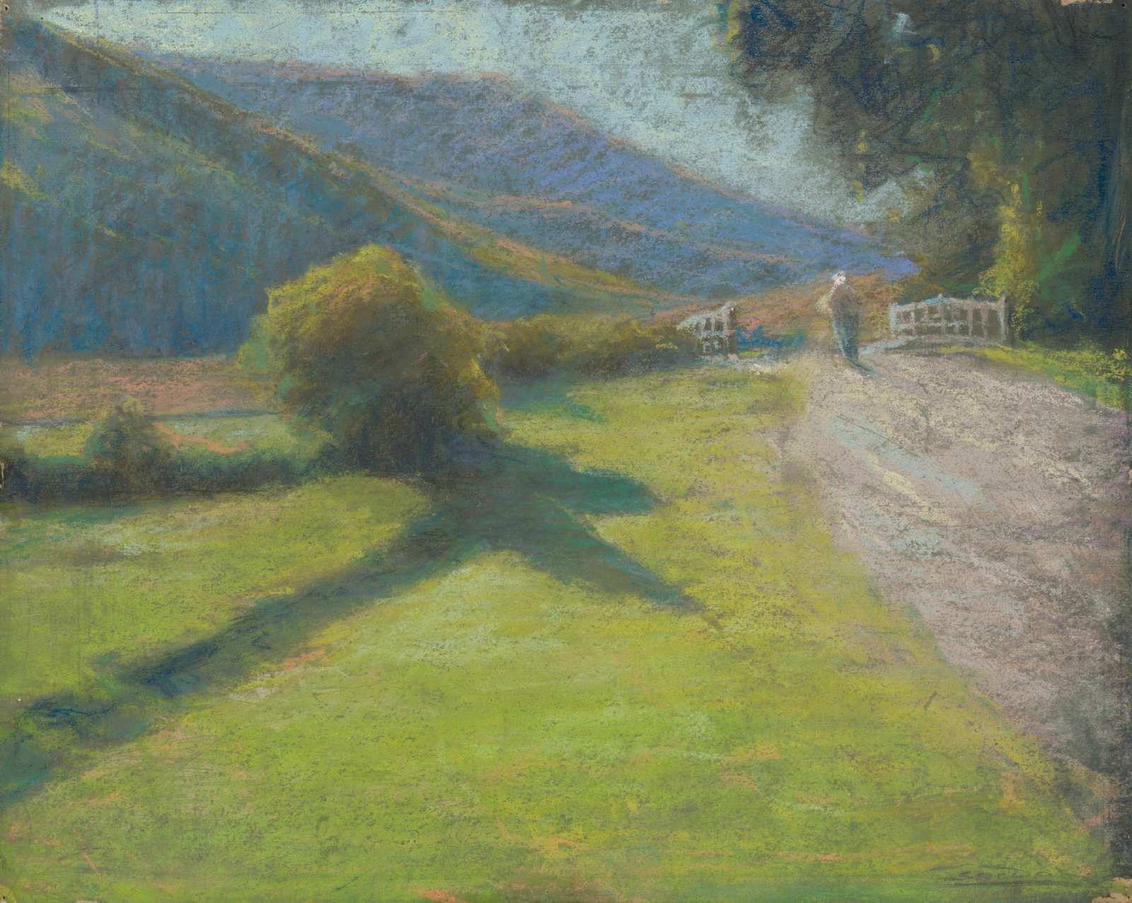 Serene Country Road Landscape Wall Art