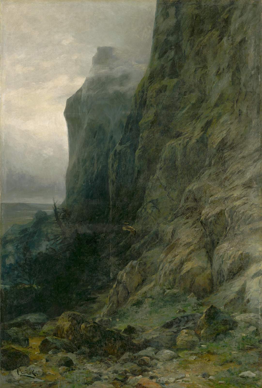 Dramatic Cliffside Landscape Wall Art