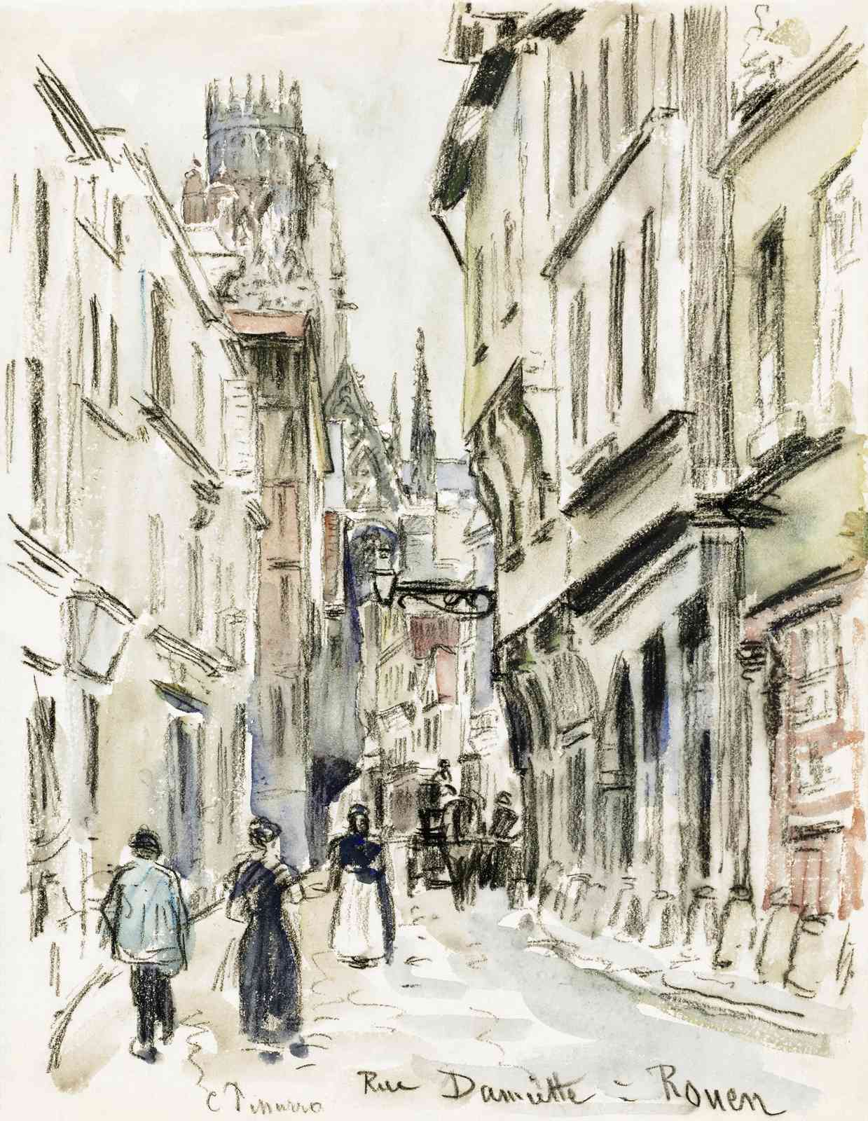 Vintage European Street Scene Wall Art
