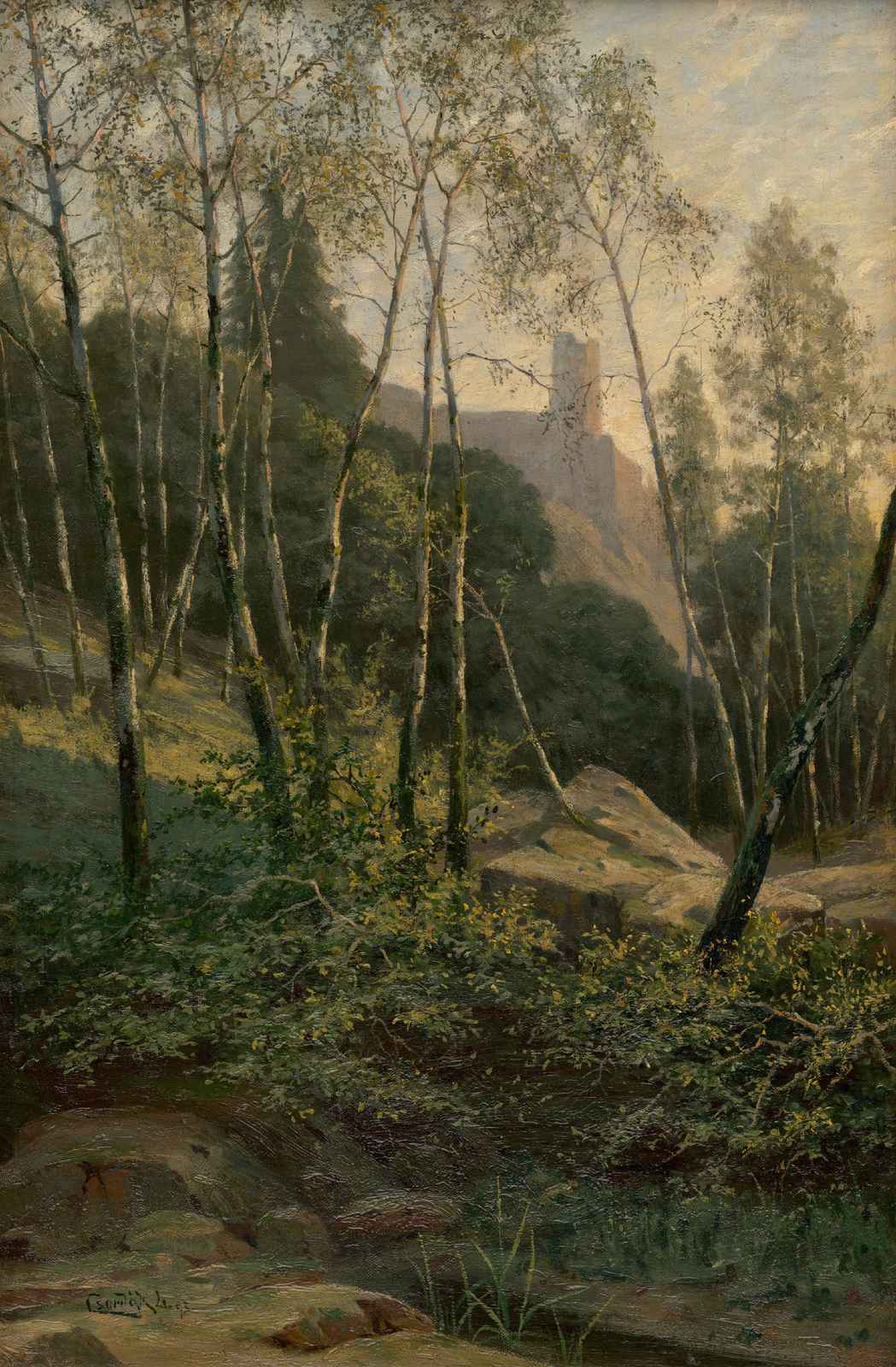 Enchanted Forest Castle View Wall Art