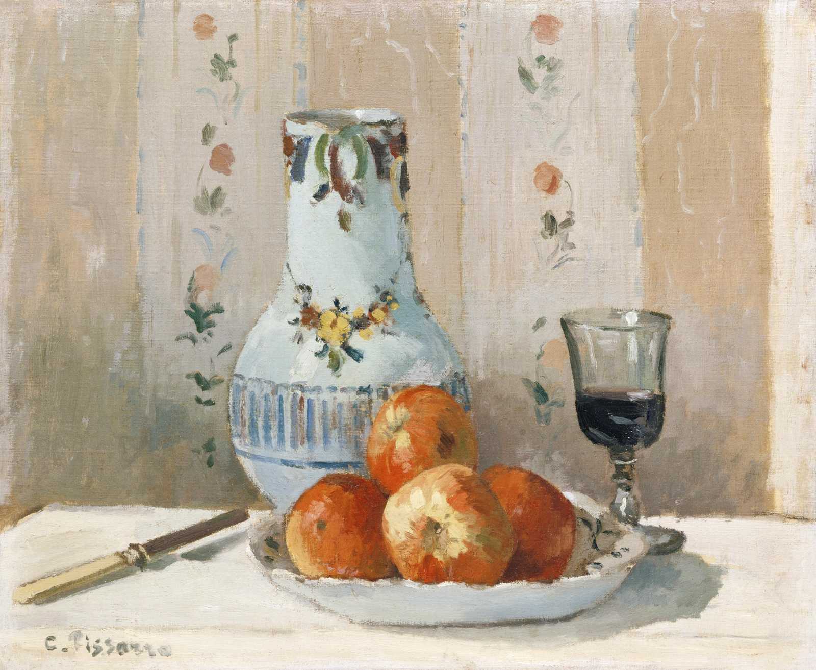 Still Life with Apples & Vase Wall Art