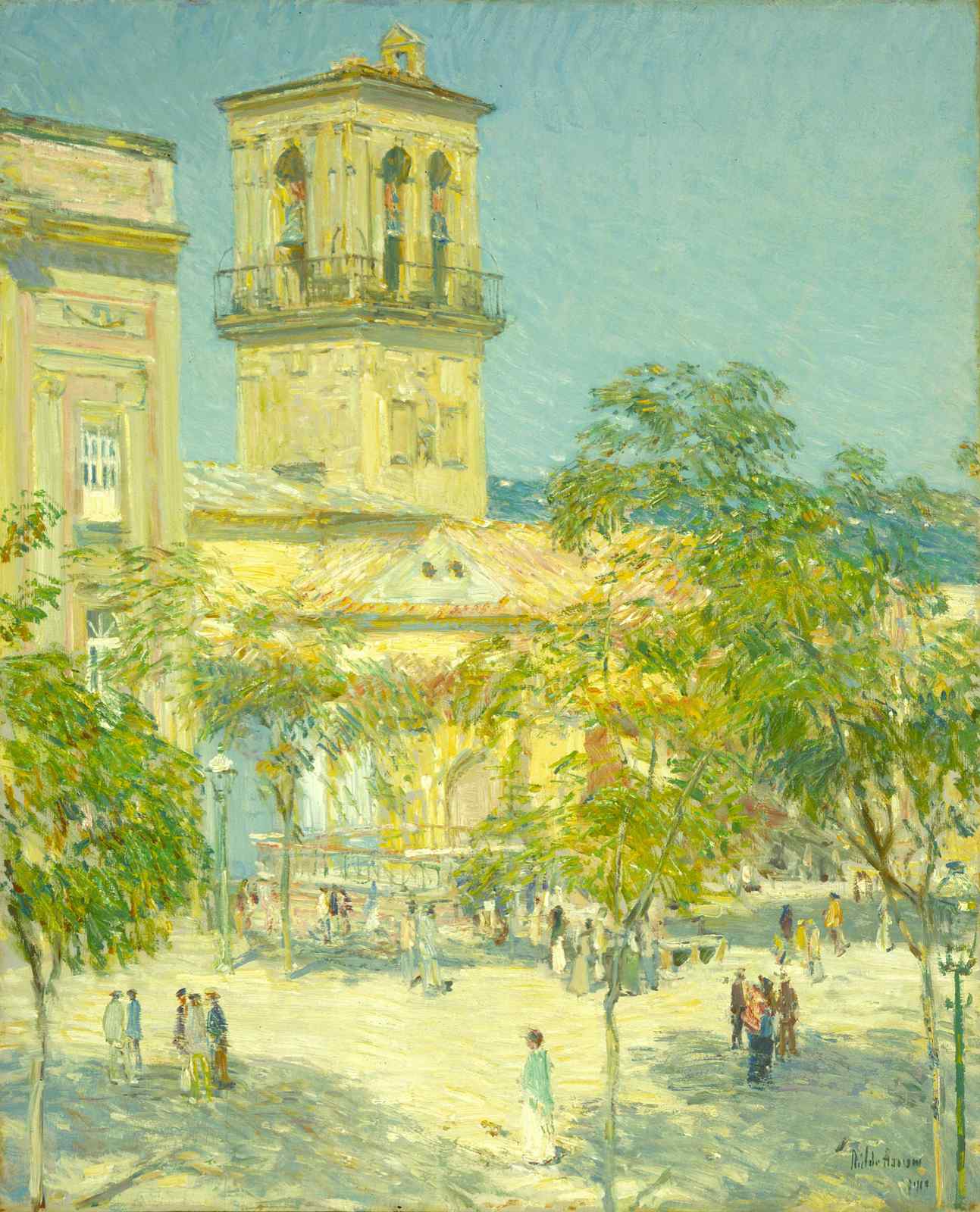Vibrant European Square Impressionist Wall Art