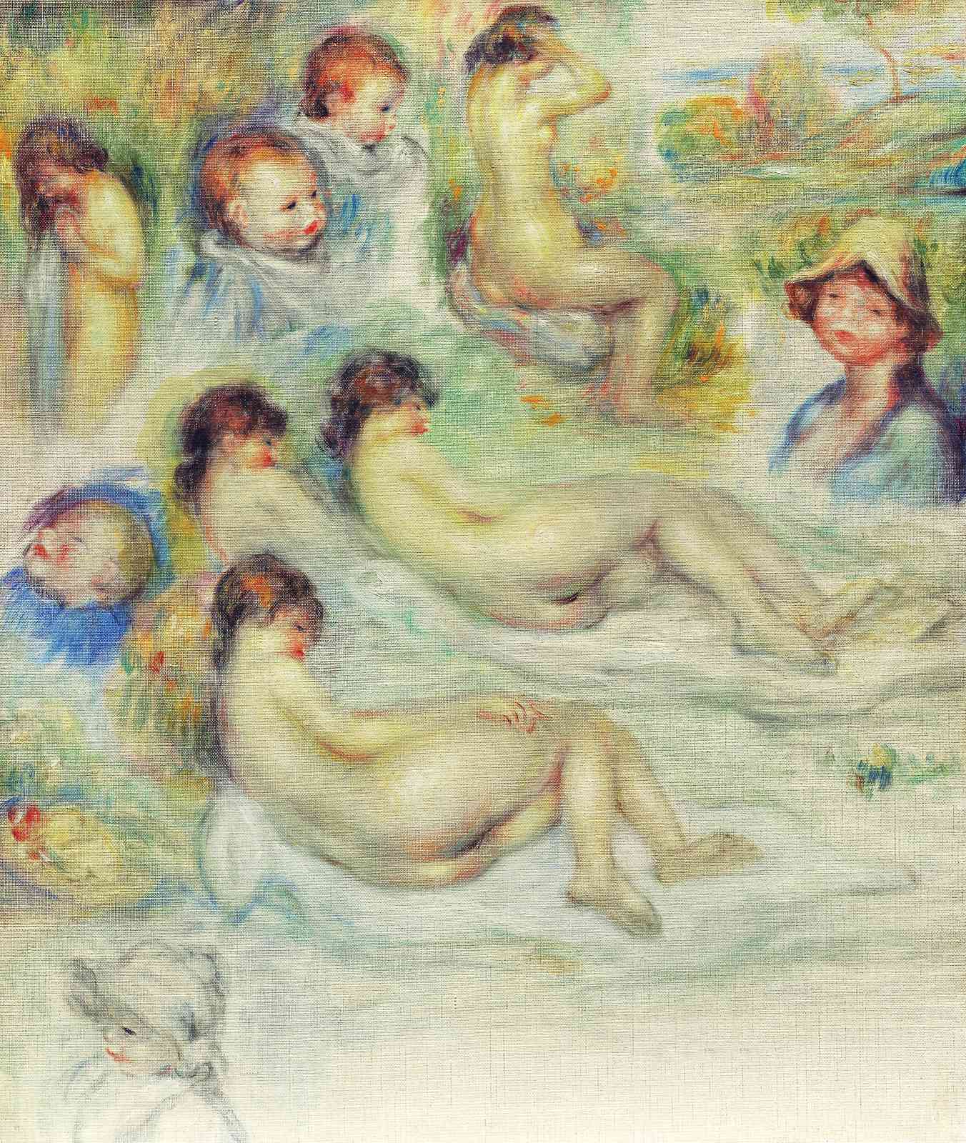 Renoir Bathing Nudes Impressionist Wall Art