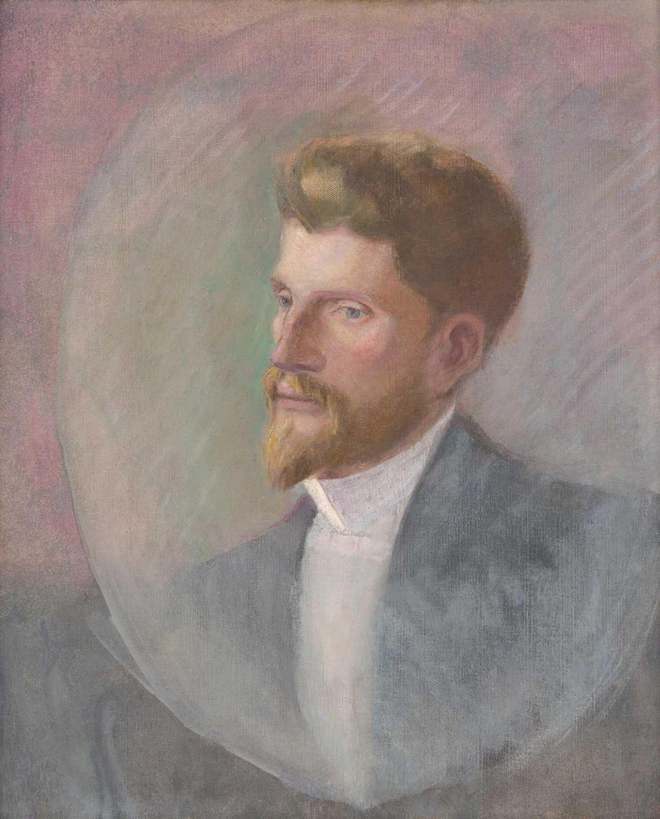 Classic Gentleman Portrait Oil Painting Wall Art