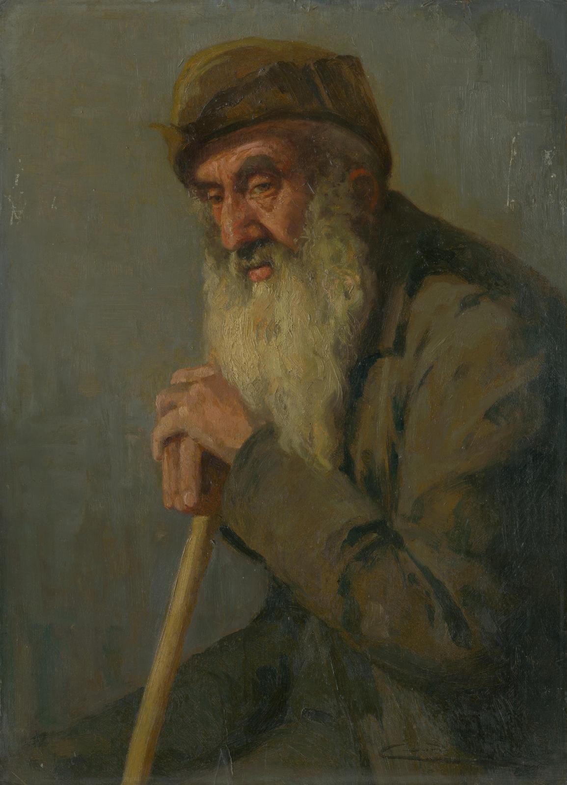 Wise Old Man Portrait Wall Art