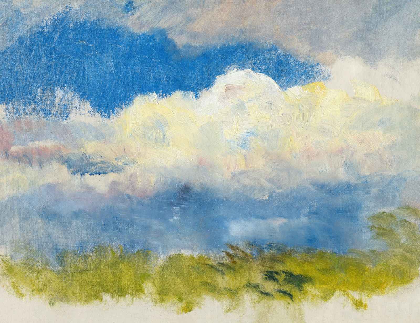 Impressionist Sky & Meadow Wall Art