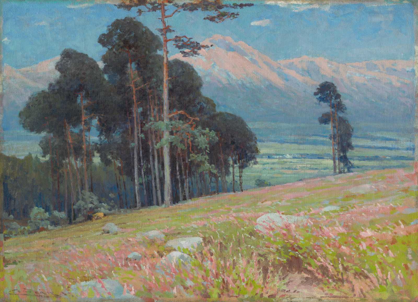 Serene Mountain Landscape Wall Art