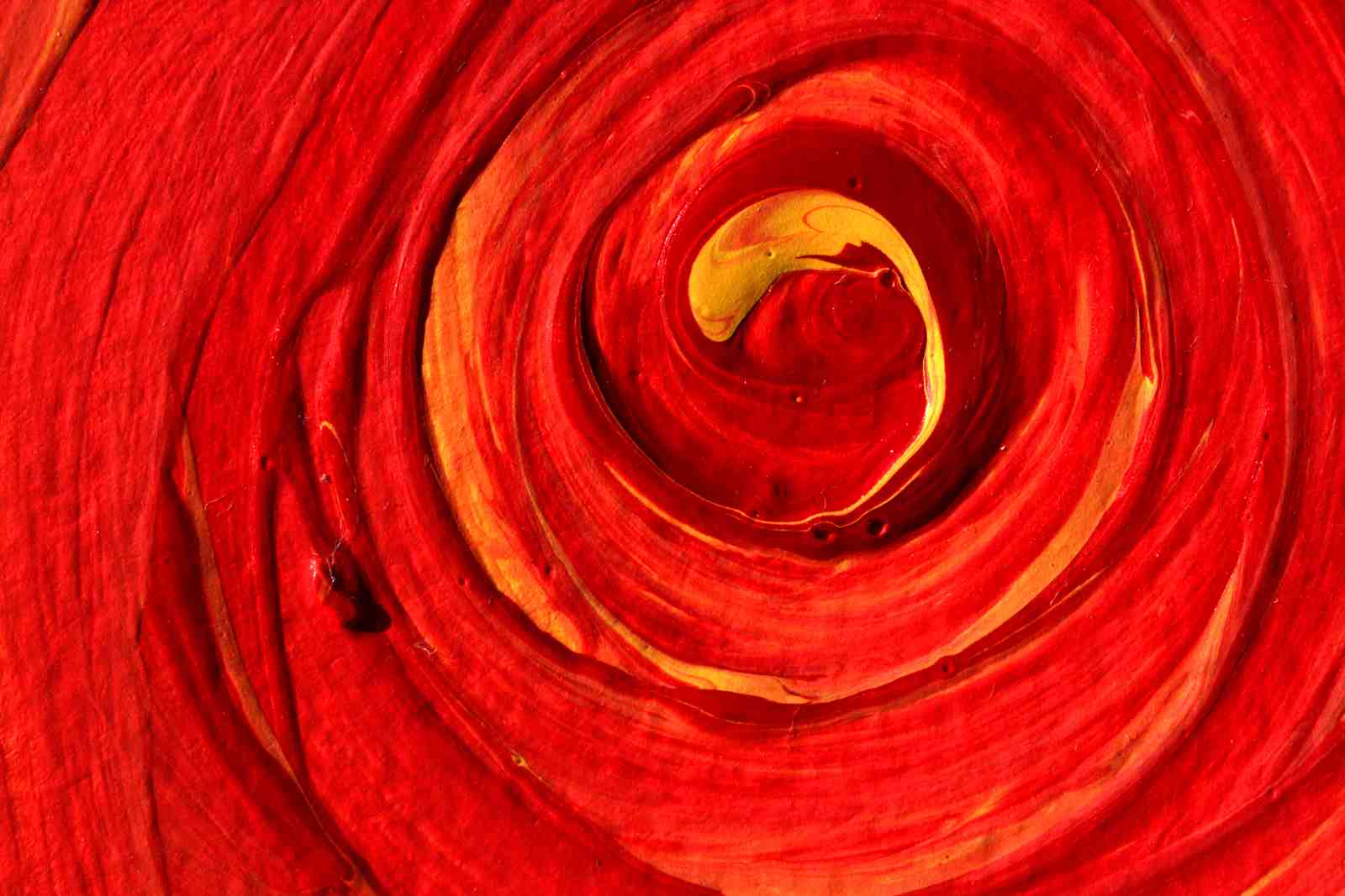 Vibrant Red Swirl Abstract Art Wall Art