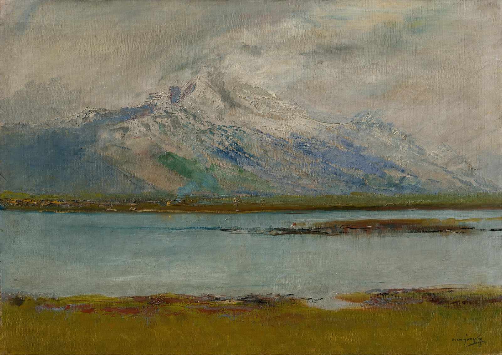 Majestic Mountain Lake Landscape Wall Art