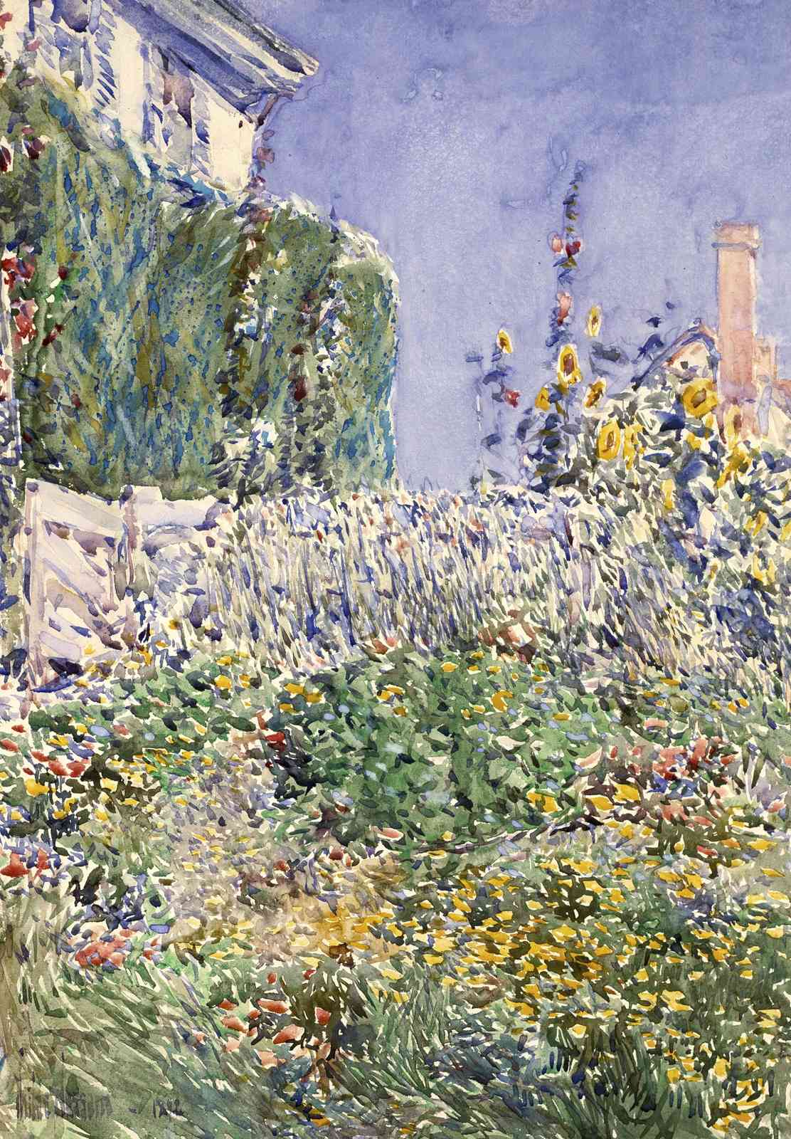 Vibrant Garden Bloom Impressionist Wall Art