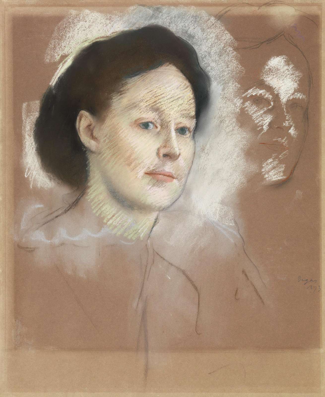 Impressionist Portrait Pastel Wall Art