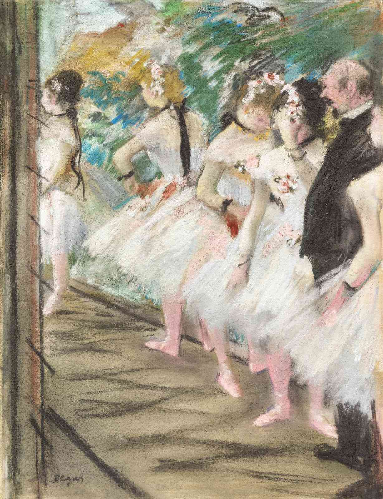Dancers Ballet Scene Impressionist Wall Art