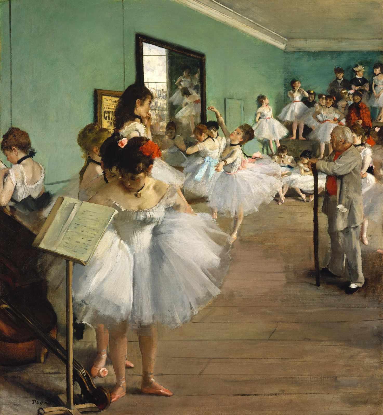 Elegant Dancers Ballet Scene Wall Art