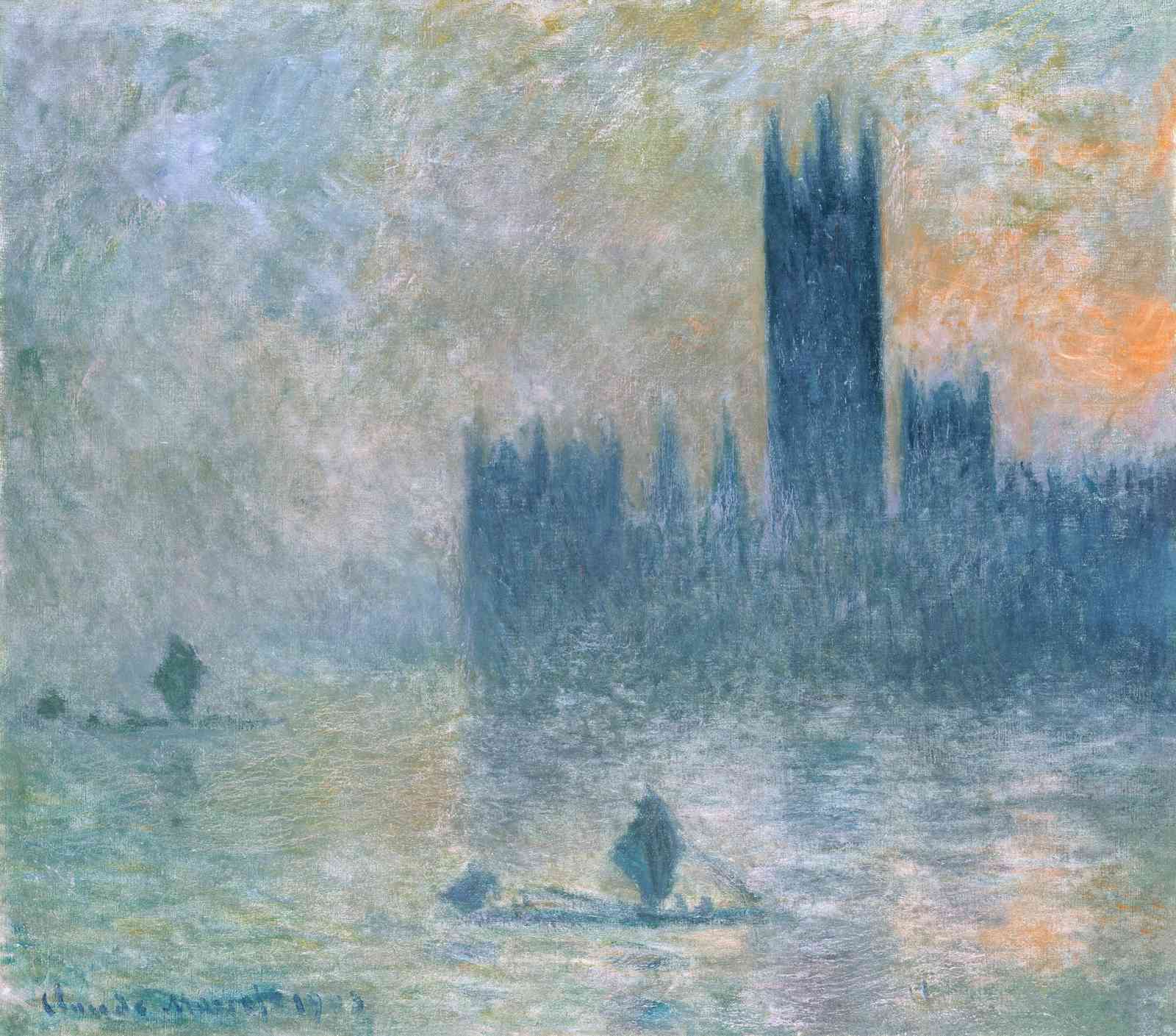 Monet's London Foghouse Wall Art