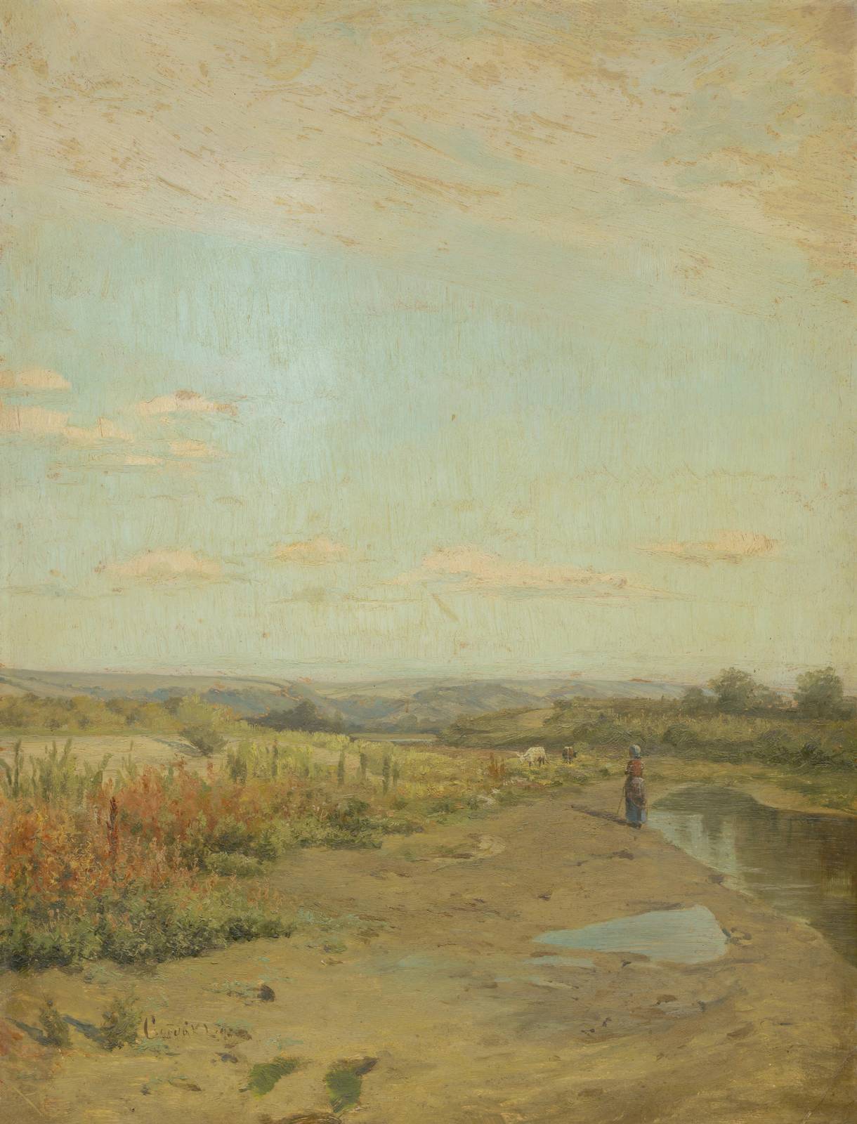 Serene Countryside Landscape Wall Art