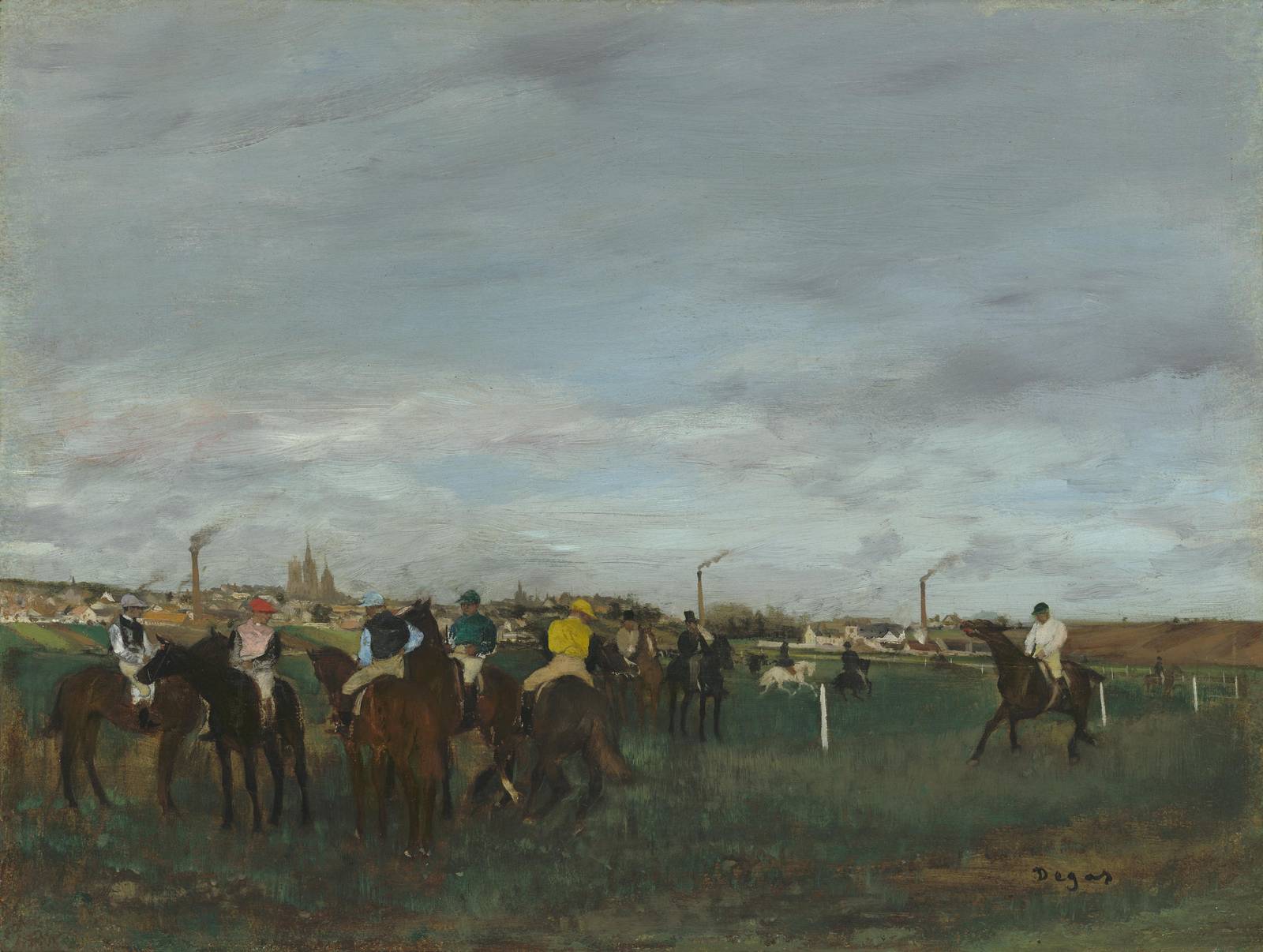 Impressionist Horse Race Wall Art