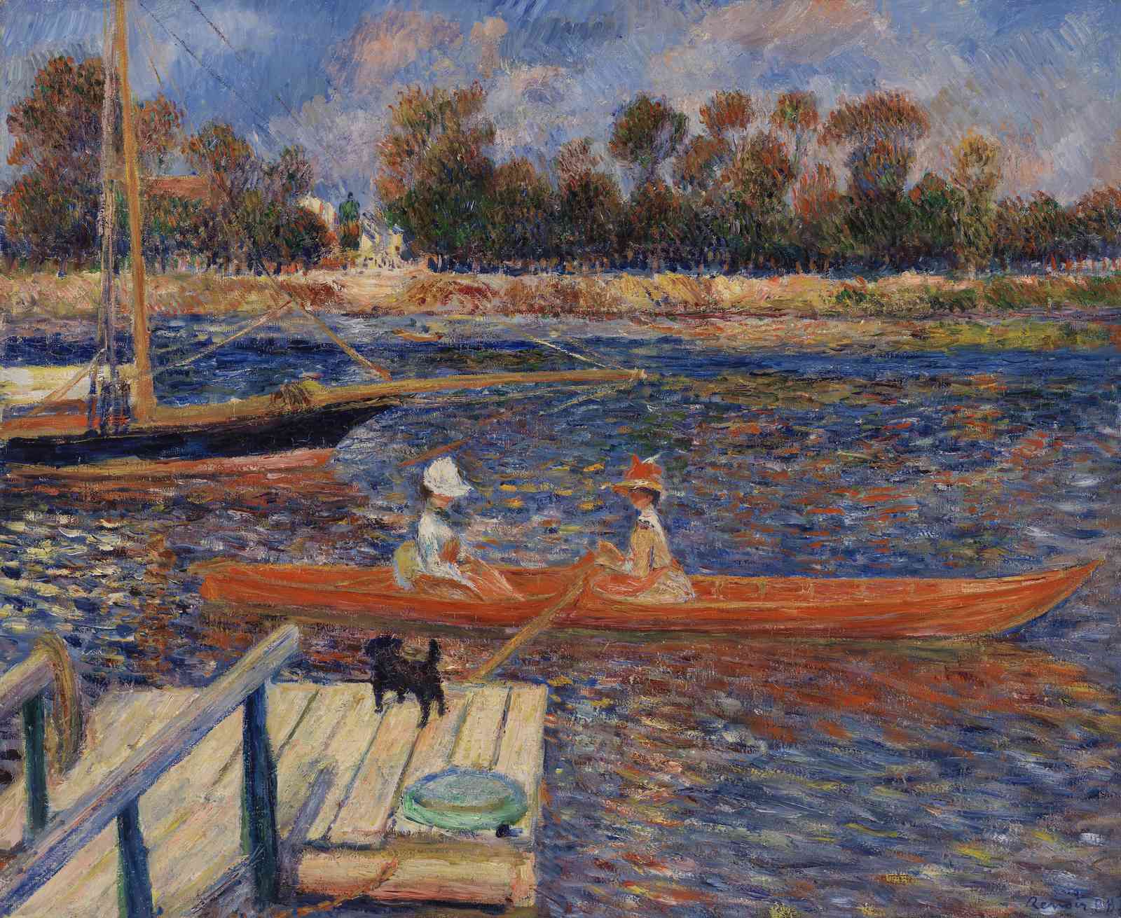 Boating Scene Impressionist Wall Art