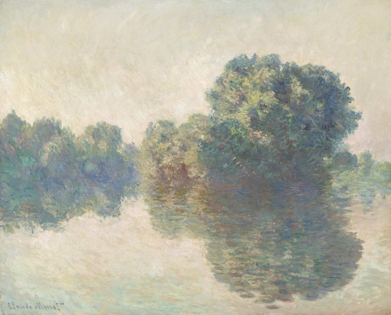 Serene River Landscape Claude Monet Wall Art