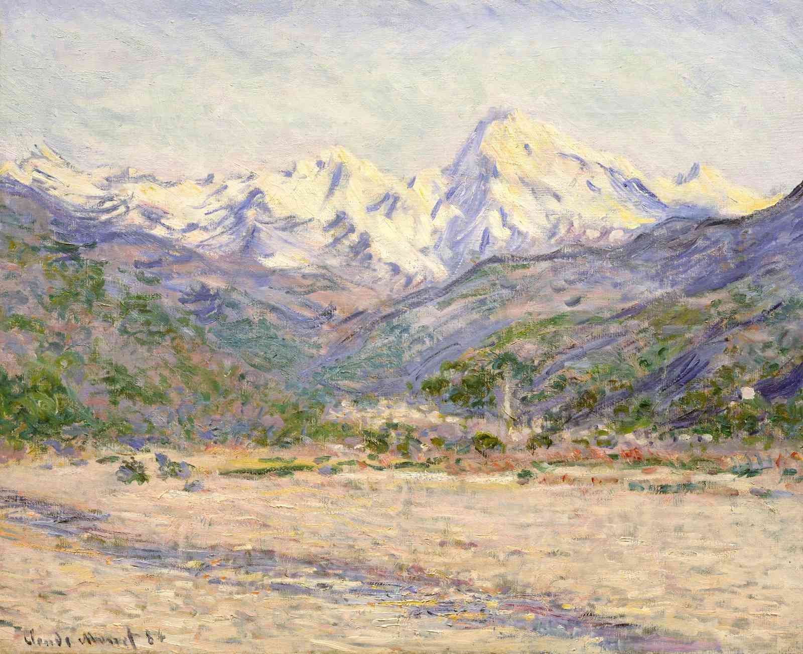 Impressionist Mountain Serenity Wall Art