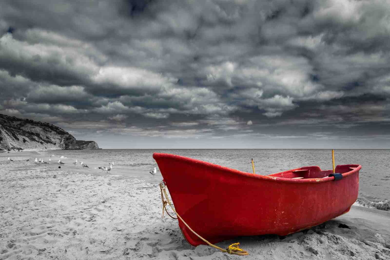 Crimson Tide Boat Beach Wall Art
