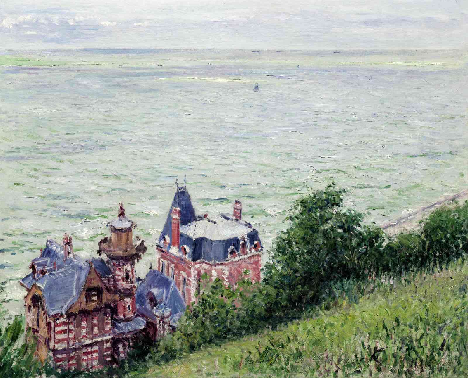 Impressionist Coastal Villa Wall Art