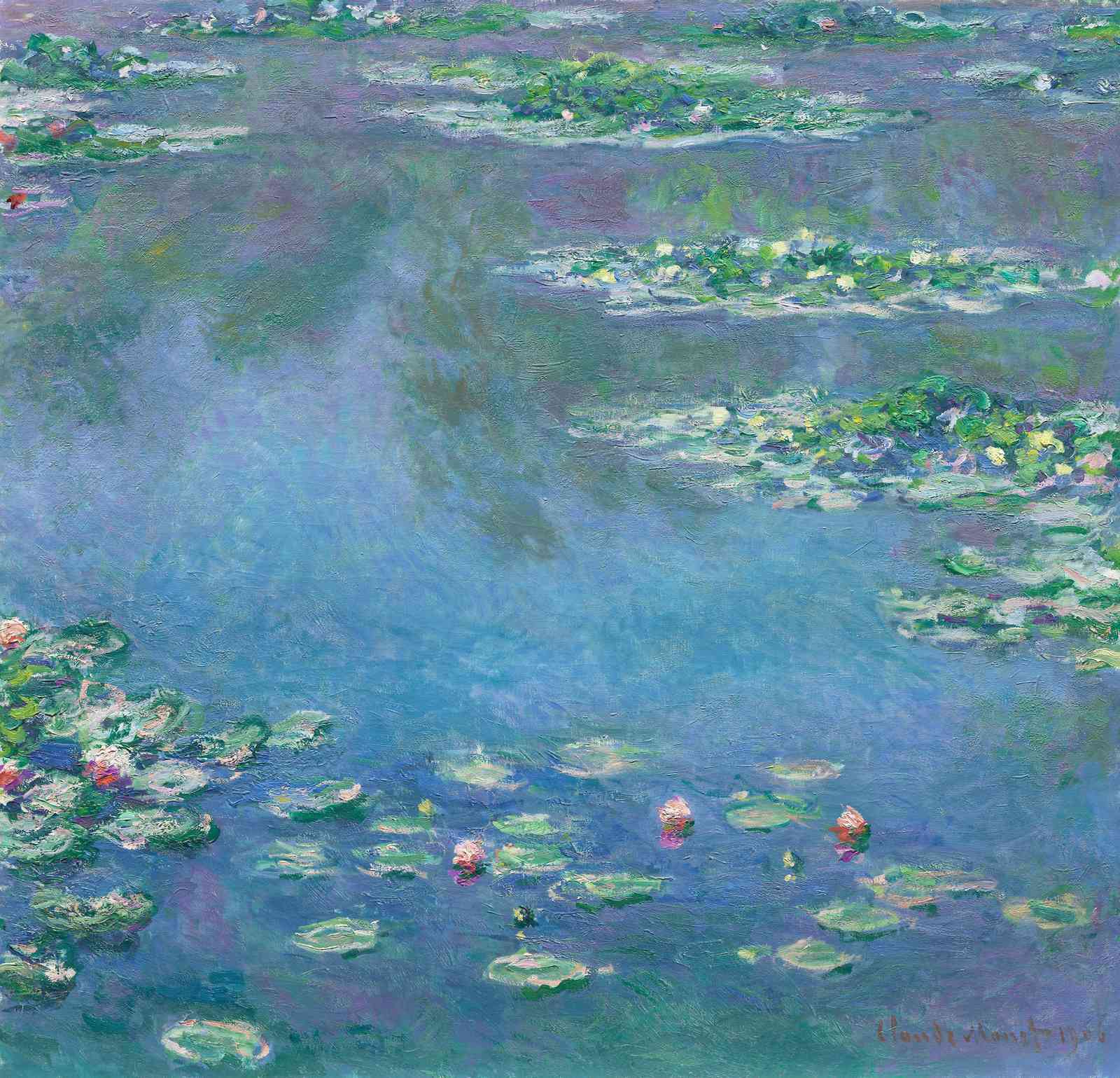 Serene Water Lilies Impressionist Wall Art