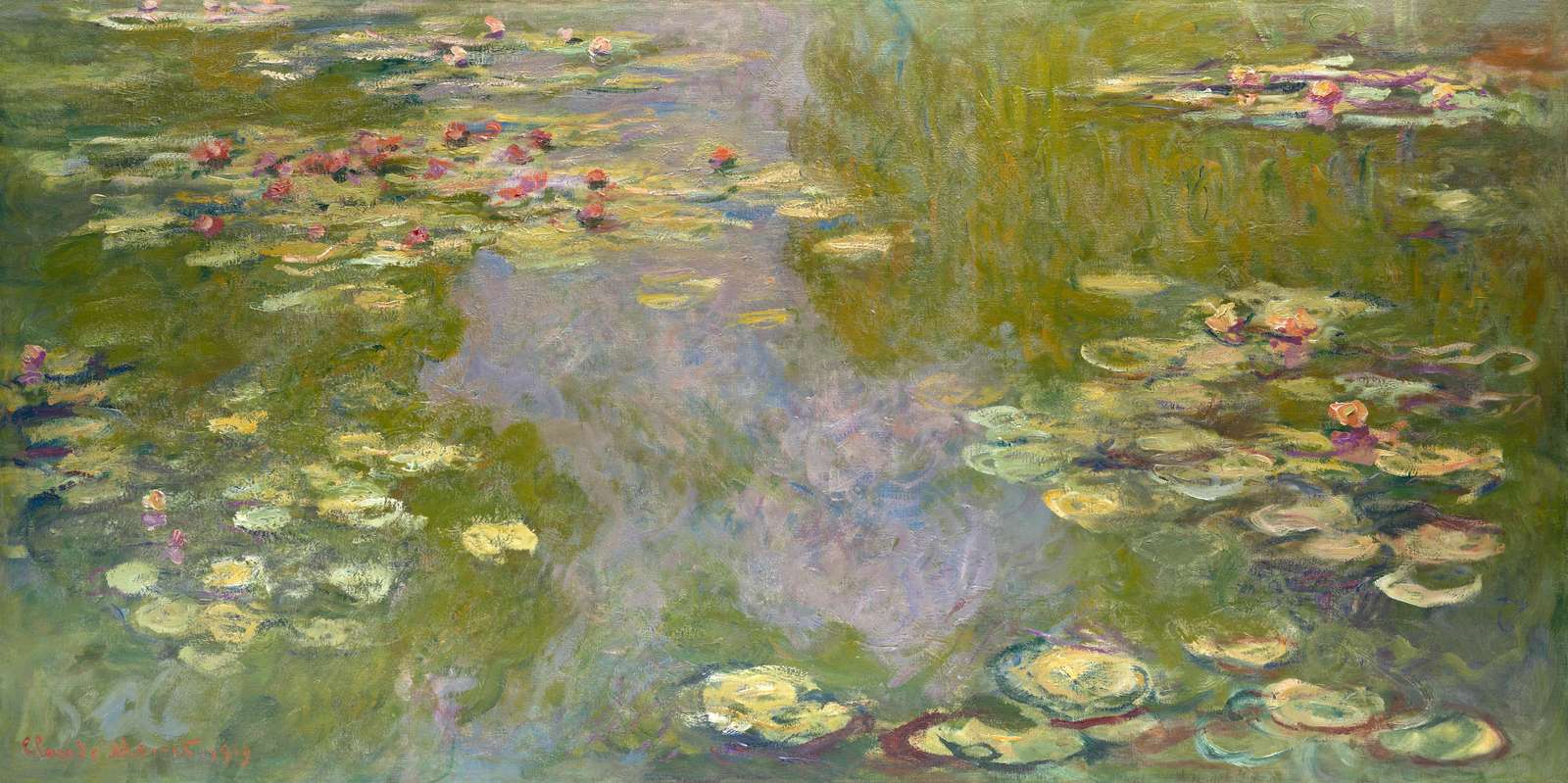 Serene Water Lilies Impressionist Wall Art