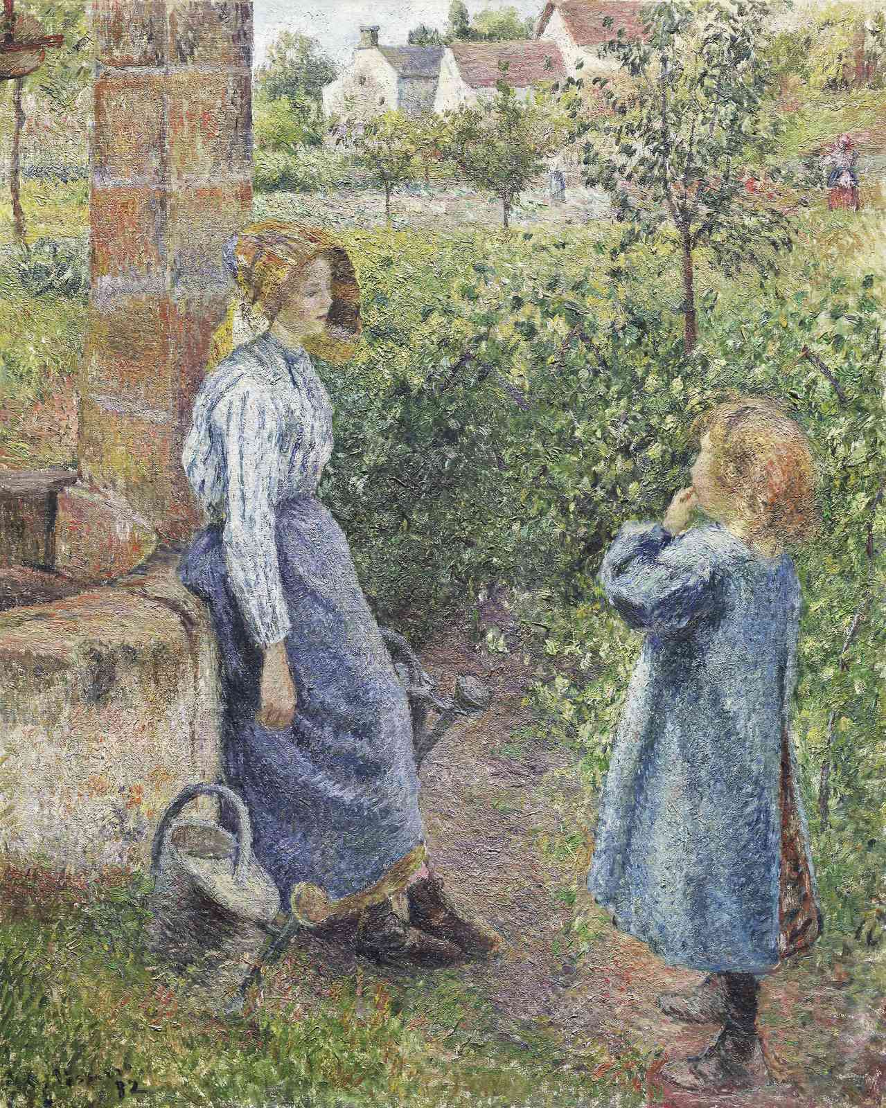 Pastoral Scene Wall Art - Impressionist Garden Art