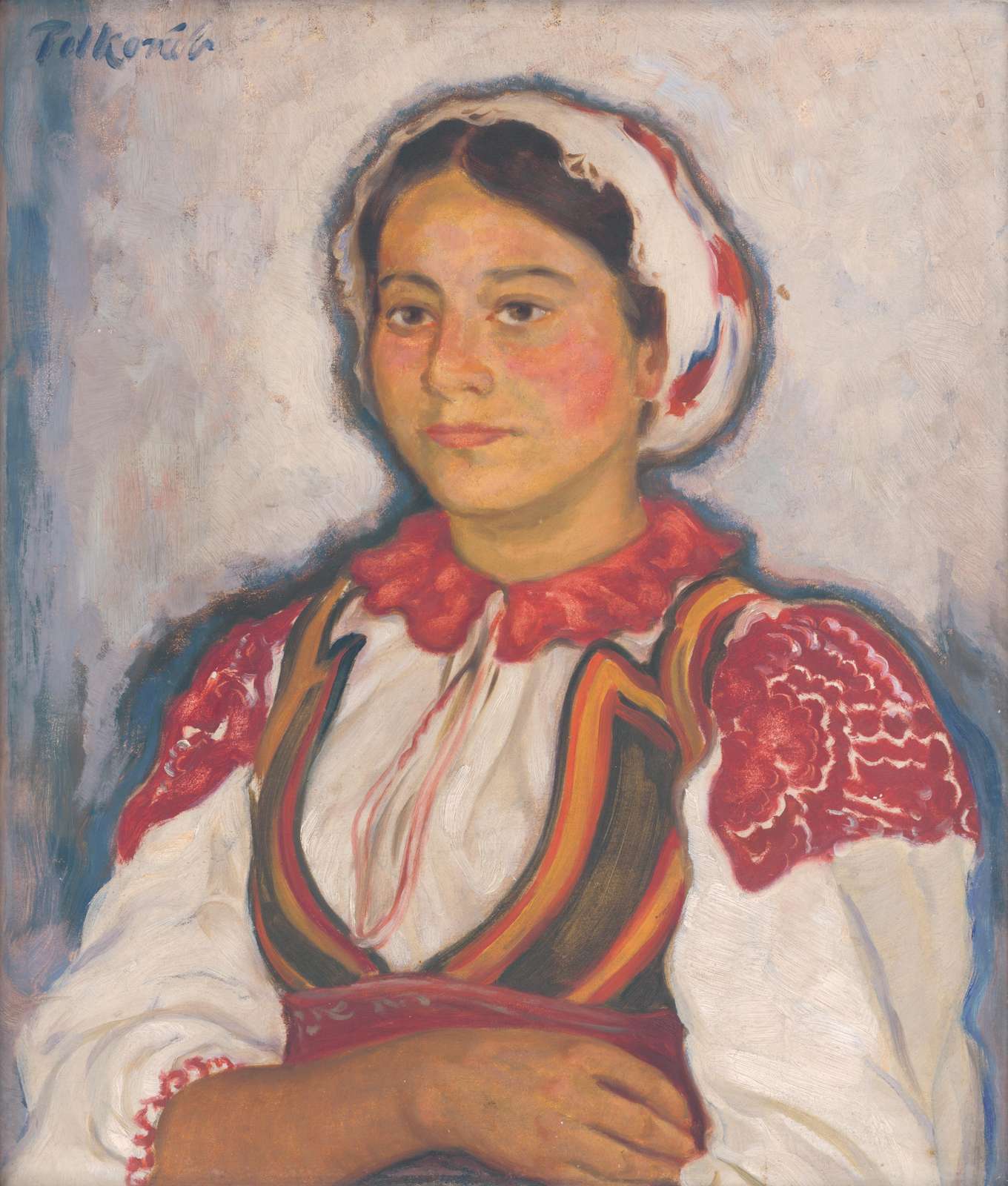 Enchanting Folk Portrait Wall Art