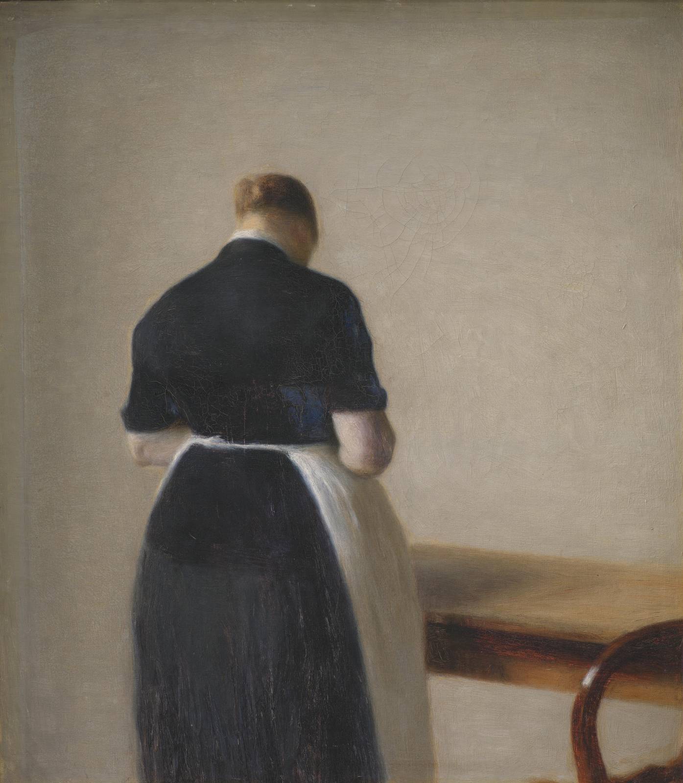 Serene Maid Portrait Wall Art