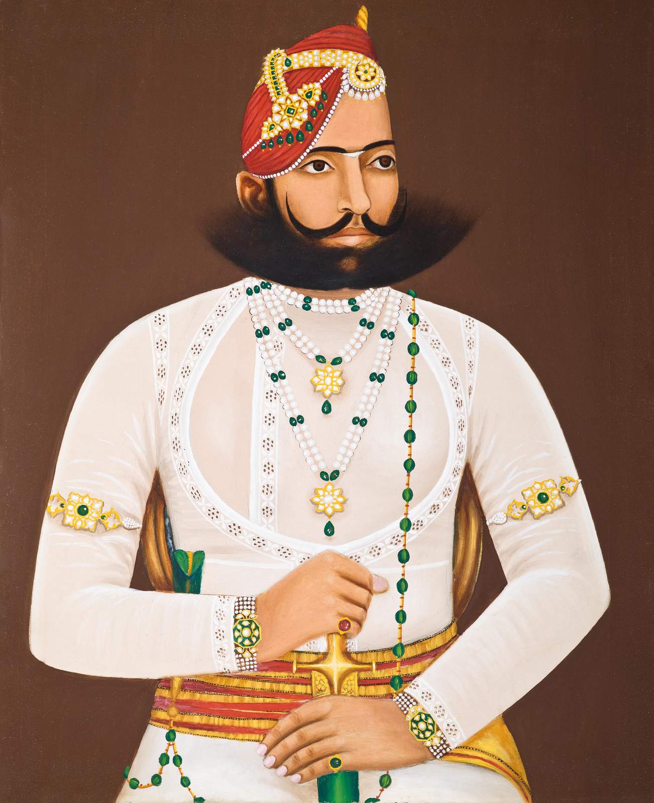 Majestic Indian Royal Portrait Wall Art